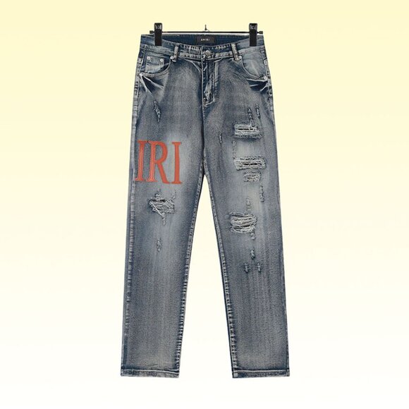 Amiri Dark Blue Slim Jeans